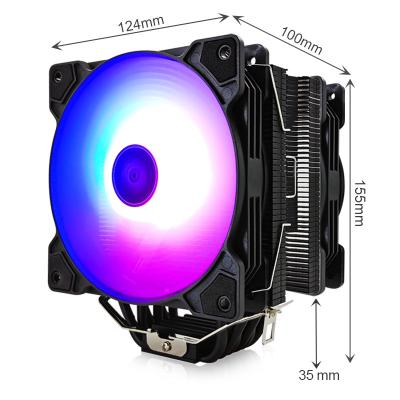 China CPU 1700 1200 1151 1156 AMD AM4 AM3 1700 1200 1151 1156 AMD AM4 AM3 SNOWMAN 6 CPU Cooler ARGB 4 Pin PWM 120mm RGB Quiet Heatsink CPU Fan Intel for sale