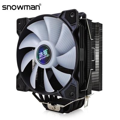 China Quiet Computer Case SNOWMAN 6 Heat Pipes CPU Cooler 120mm PWM 4 Pin PC Radiator For Intel LGA 1700 1200 1150 1151 1155 AMD AM4 CPU Fans for sale