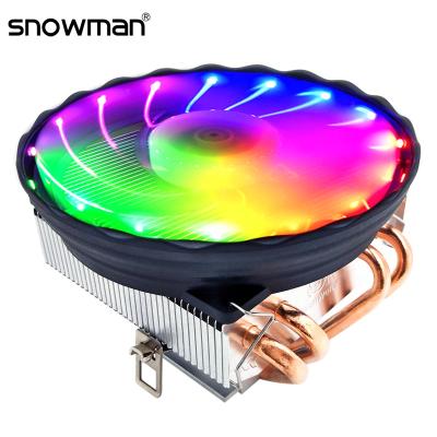 China Intel LGA 1700 1200 1150 1151 1155 SNOWMAN 4 Heat Pipes CPU Cooler RGB 120mm PWM 4 Pin PC Heatsinks Quiet Intel LGA 1700 Intel LGA 1700 1150 1151 1155 AMD AM3 CPU Fans for sale