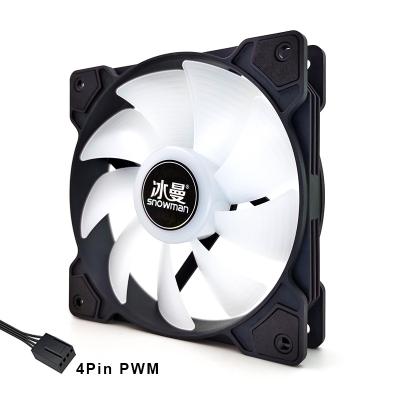 China Installation and replacement of 120mm chassis fan. Quiet SNOWMAN 4 Pin PWM 120mm PC Case Fan 12CM Fan Computer CPU Cooler 12V DC Quiet Adjust Speed ​​Heatsink Fans for sale