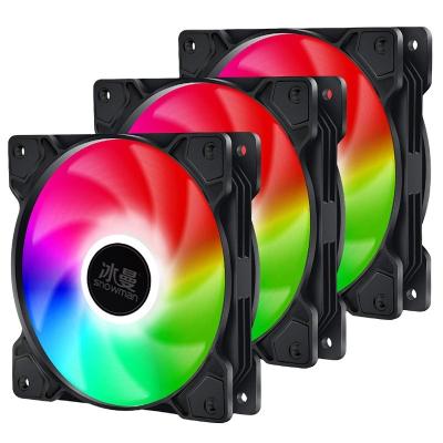 China Suitable For 120mm Chassis Fan Installation Pwm 4 Pin Argb 120Mm Snowman Fan RGB PC Case Fan 120Mm Fan For PC for sale