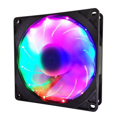 China 90mm chassis fan installation or radiator fan replacement. Silent Snowman 90Mm 9Cm CPU Cooling Cooler RGB Quiet DC 12V Adjust Fan Speed ​​Mini Fan Pc Case Cooling Fan for sale