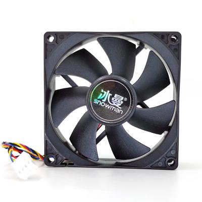 China Suitable For 90mm 90Mm Chassis Fan Installation Snowman 4 Pin Pwm Fan 92Mm Cooler Cooler Cooler Fan 9Cm Fan PC Fan PC Silent Core Fan For PC for sale