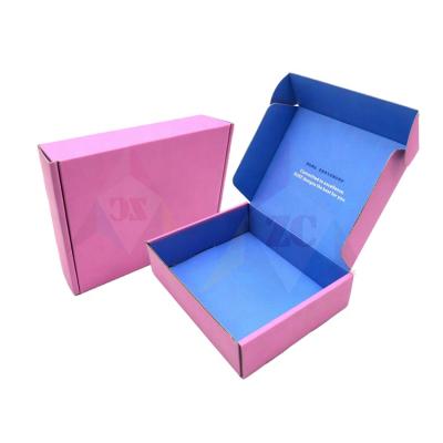 China Recyclable custom durable custom shoe cardboard shoe postage apparel postage corrugated packaging gift announcement boxes corrugated shipping carton for dress for sale