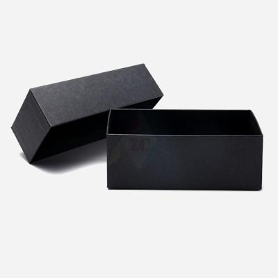 China New Style Handmade Custom Sunglasses Lid And Base Cardboard Case Black Box Sunglasses Packaging Boxes for sale