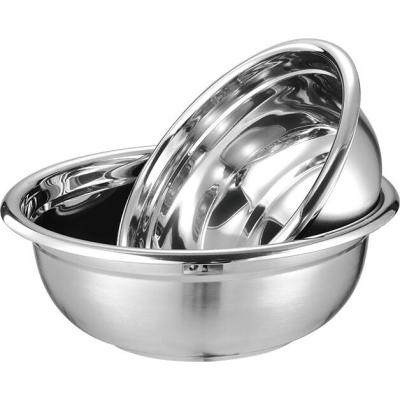 China Sustainable Widely Applicable Multi-Size Stainless Steel Wash Bowl Basin For Washing Rice Vegetable for sale