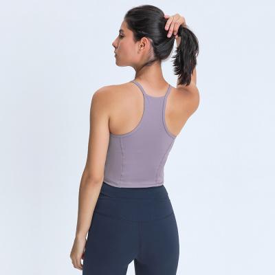 China Bodybuilding Breathable Quick Dry Sleeveless Essential Soft Compression Women Running Tank Top for sale