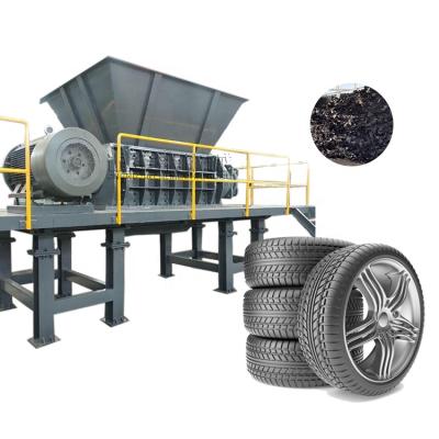 China Rubber Tire Shredder Production Line / Tire Crushers And Recycles Recycling Machine / Waste Tire Shredder Machine For Sale for sale