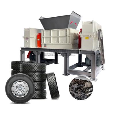 China Tire Composition Rubber Shredder Price / Garbage Truck Tire Rubber Shredder Crushing And Recycling Cost In India for sale