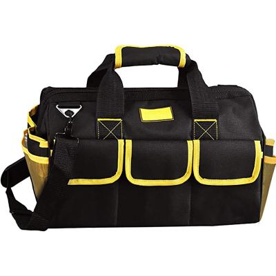 China Tool Shop 16 Inch Heavy Duty Tool Bag With Wide Mouth For Tool Storage Carrier And Organizer Bag For Tools for sale