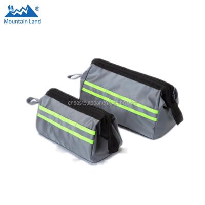 China Portable Small Tool Bag Holder Case Hardware Accessories Case Small Bag with Reflective Stripe and Large Opening Zipper for sale