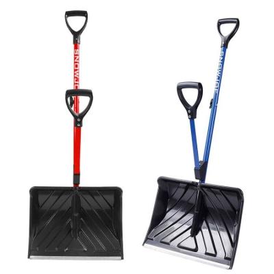 China Easy Carry Wholesale High Cost Performance Professional Plastic Snow Shovel Snow Pusher Manual Snow Pusher for sale