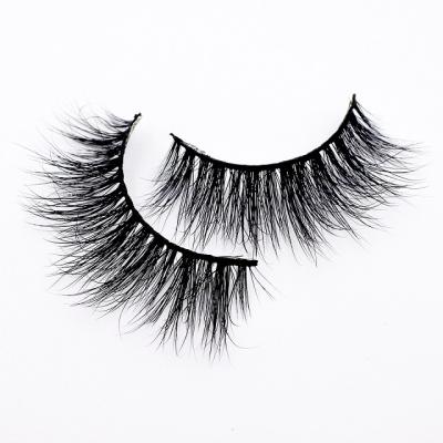 China Super Natural Mink Eyelashes Paper Luxury Packaging eyelashes fluffy lashes new design with bulk boxes for sale