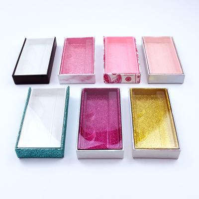 China Lashes Box Lashbox OEM High Quality Colored Private Label Lashes Packaging Wholesale Eyelash Boxes for sale