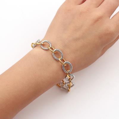 China Fashion Rope Metal Alloy Twisted Twist Bracelet for sale