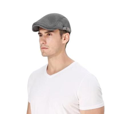 China breathable & Selling Ivy Men Mesh Summer Newsboy Waterproof Warm Breathable Beret Hat Flat Hats for sale