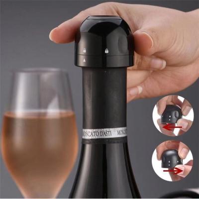 China New Fashion Food Grade Plastic Drink Child Safe Red Wine Champagne Bottle Stopper Lock Leakproof Sealed Fresh-keeping Stopper for sale