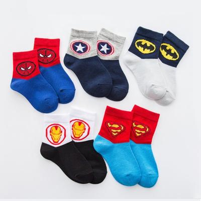 China Anti-Bacterial New 1-12 Years Old Kids Socks Cartoon The Design Children Cotton Socks Unisex Boys Girls for sale