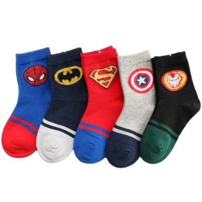 China Self-designed children's socks sports style three sizes autumn winter cotton socks for sale