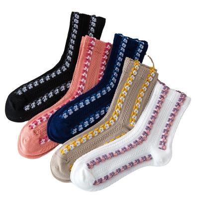 China Breathable Ladies Vintage Cotton Booties Women Regular Midi Booties Breathable Quick Dry Socks for sale