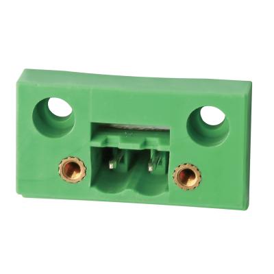 China Pluggable Terminal Blocks 02P 3P 4p 6p Through Wall Panel Mount PCB Terminal Blocks 5.08mm Pitch XY2500WB-5.0 for sale