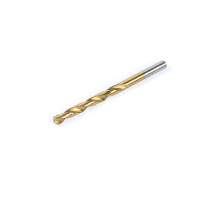 China Ti-Coated Metal Drilling HSS 6542 Twist Drill Bits For Iron Steel Plastic Wood for sale