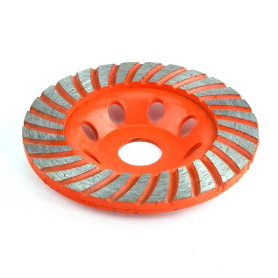 China 80T/40T 255mm CTT Alloy Brush Cutter Blade Diamond Cup Wheel Diamond Disc Grinding Wheel For Granite Marble Concrete Stone for sale