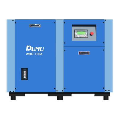 China Large Power Lubricated Screw Air Compressor With Dryer Air Screw Air Compressor Machine for sale