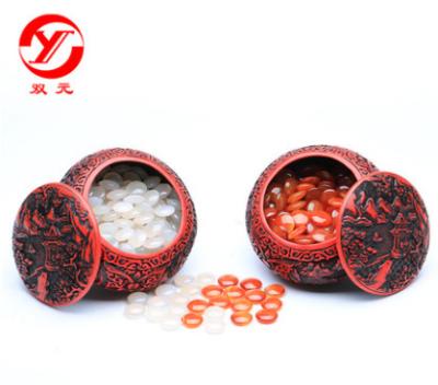 China Brainstorm set high end red agate weiqi stones for sale