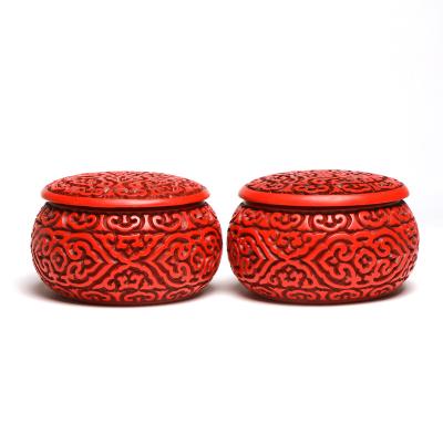 China Plastic weiqi cases chinese high end natural carved lacquers weiqi cases cloud pattern go bowls for sale