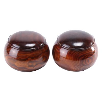 China solid wood shuangyuan pine wood go bowls weiqi case for sale