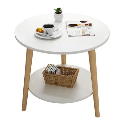 China Cheap and high quality modern simple solid wood round furniture tea table for sale for sale