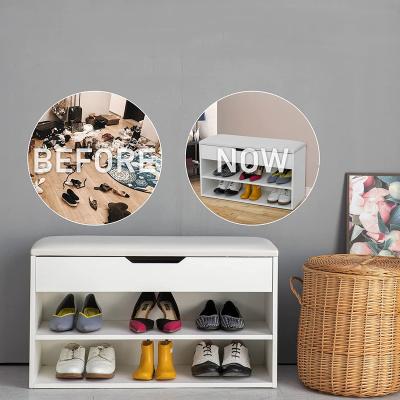 China Modern High Quality Cheap Wholesale Customizable Shoe Rack Wooden Cabinet for sale