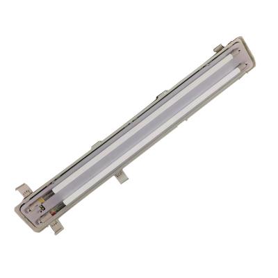 China BYS IP65 2*18W T8 Industry Chemical Explosion Proof Fluorescent Led Light Explosion And Corrosion Proof Linear Lighting Fixture for sale