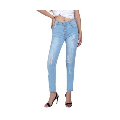 China China Breathable Factory Directly Supply New Design High Waist Pants Women Jeans for sale