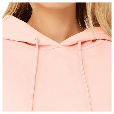 China Beautiful Viable Attractive Solid Color 2 Pieces Set Pink Wholesale Cropped Top Hoodies for sale