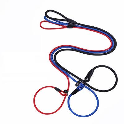 China Wholesale High Quality Nylon Adjustable Dog Lead Strap Dog Training Leash Pet Leash Lead Lights Rope Dog Training Leash for sale