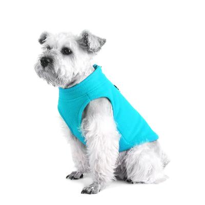 China Winter Stocked Warm Dog Clothes Soft Fleece Coat For Small Dog Medium Pet Clothing Outdoor Jackets Dog Jacket With Harness for sale