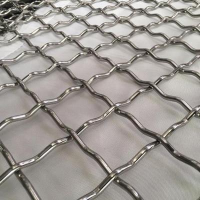 China Plain Weave crimped wire mesh exporter crimped wire mining screen mesh for sale