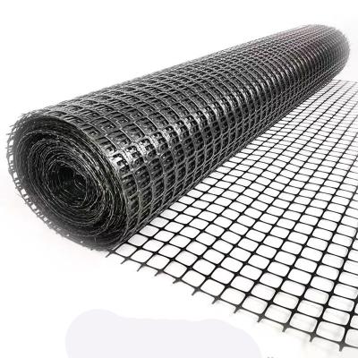 China Traditional polyester geogrid for mining project fiberglass geogrid 100-100kn for sale