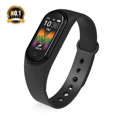 China 2021 New Smart Touch Screen M5 Color Screen Music Bracelet Fitness Watch Calorie Silicon BT Calls Smart Watch For iPhone for sale