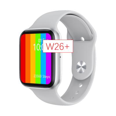 China 2021 New Latest Plus Smartwatch Series 6 W26+ Full Screen Smart Watch 1.75 Touch Control Band W26 for iphone for sale