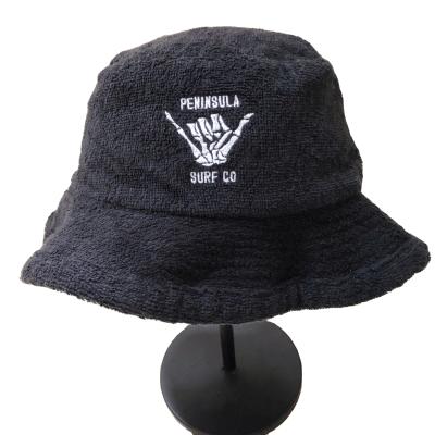 China CUSTOM LOGO Sunshade Fisherman's Hat Outdoor Towel Towel Bucket Hat Hats For Women for sale