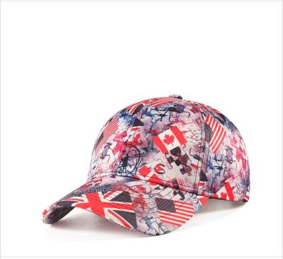 China COMMON hot sale flag printing baseball cap sports hat with screen printing for sale