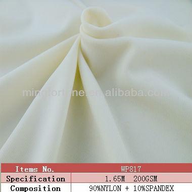 China Plain Lycra Spandex Powernet Single Dye Elastic Nylon Fabric for sale