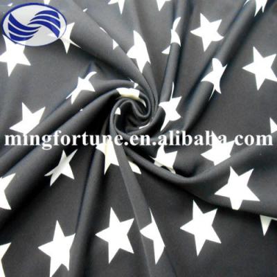 China Simple Star Printing Lycra Spandex Swimwear Fabric 80% 20% Nylon Spandex for sale