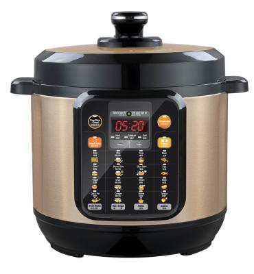 China Electric Rice Cooker Stainless Steel Shell Multicooker Steam Soup Pot Digital Multi Automatic Pressure Cookers Household for sale