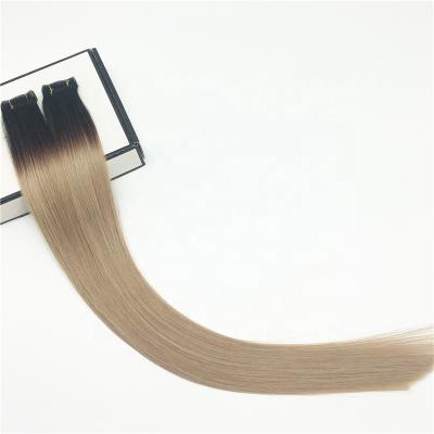 China High Quality Silky Straight Ombre Blonde Indian Skin Wave Weft Tape In Hair Extension for sale