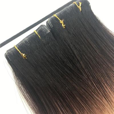 China Best Silky Wave Straight Selling Products Indian Invisible Balayage Tape In Hair Extension for sale