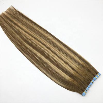 China Best Price Silky Straight Balayage Wave Tape Hair Extensions Brazilian Remy Hair for sale